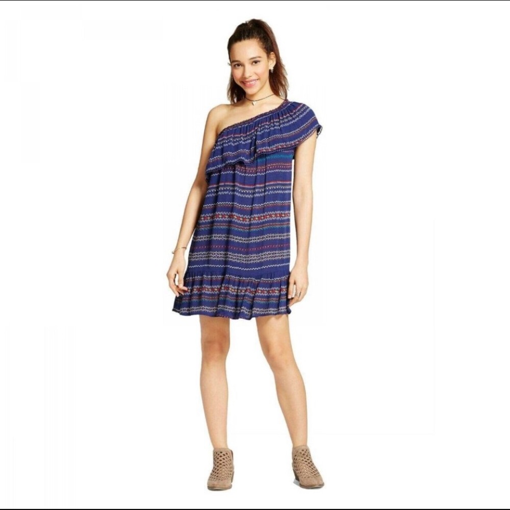 🔥2FOR15🔥One-shoulder Summer Dress